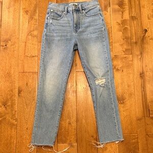 Madewell Light Blue Distressed The Perfect Vintage Jean